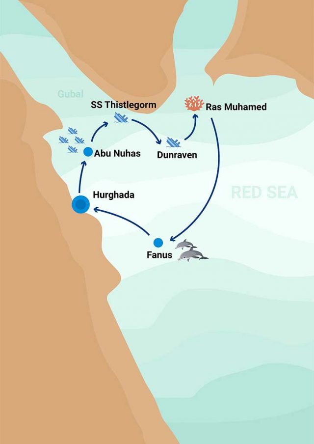 карты красное море