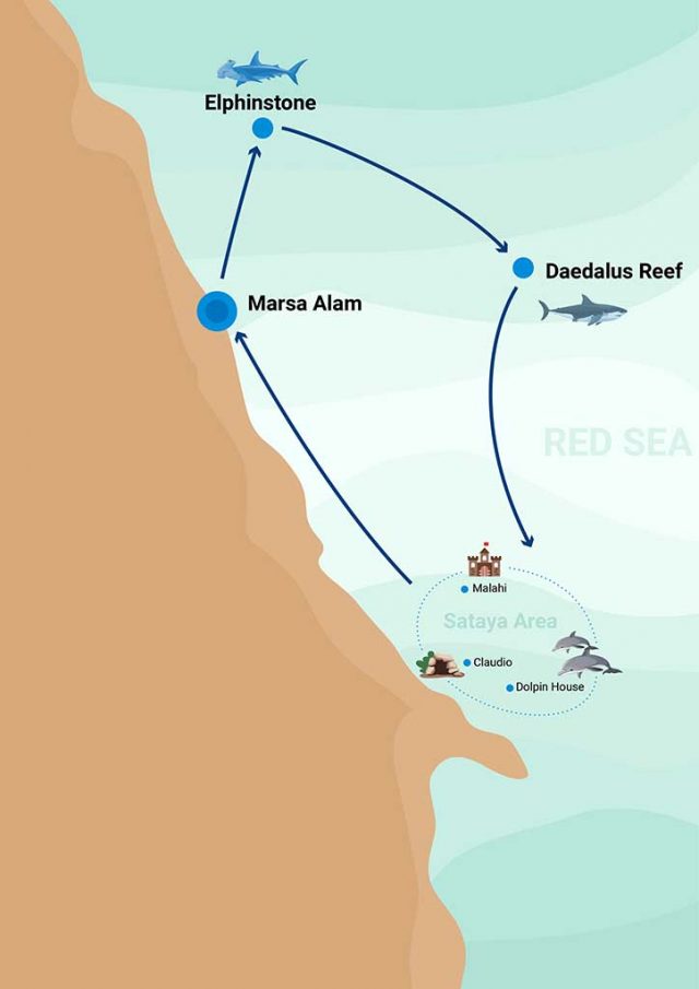 карты красное море