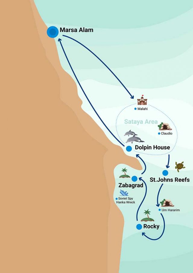 карты красное море